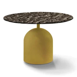 Viadurini Living Moderne Couchtische-Runder Couchtisch aus geschmiedetem Kristall und Metall Made in Italy - Livigno