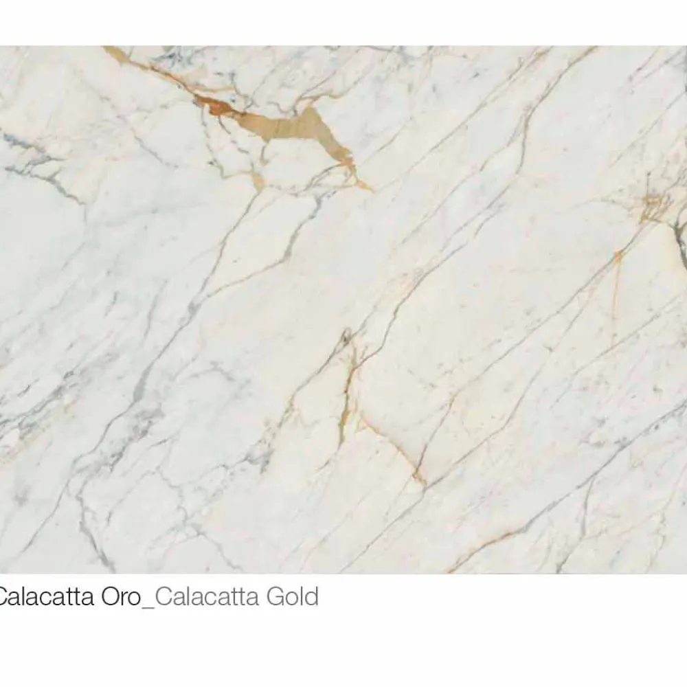 Viadurini Living Moderne Couchtische-Runder Couchtisch aus Keramik und Metall Made in Italy - Livigno