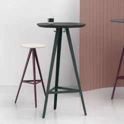 Viadurini Living Runde Tische-Runder Couchtisch aus massiver Esche mit Metallbasis Made in Italy - Ulma