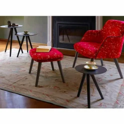 Viadurini Living Moderne Couchtische-Runder Couchtisch aus schwarz grau lackiertem Holz Made in Italy - Stuttgart