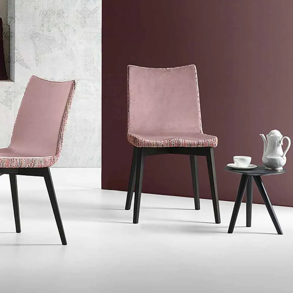 Viadurini Living Moderne Couchtische-Runder Couchtisch aus schwarz grau lackiertem Holz Made in Italy - Stuttgart