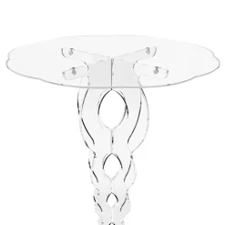 Viadurini Living Moderne Couchtische-Runder Couchtisch aus transparentem Plexiglas 2 Dimensionen - Phosphor