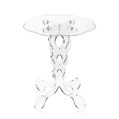 Viadurini Living Moderne Couchtische-Runder Couchtisch aus transparentem Plexiglas 2 Dimensionen - Phosphor