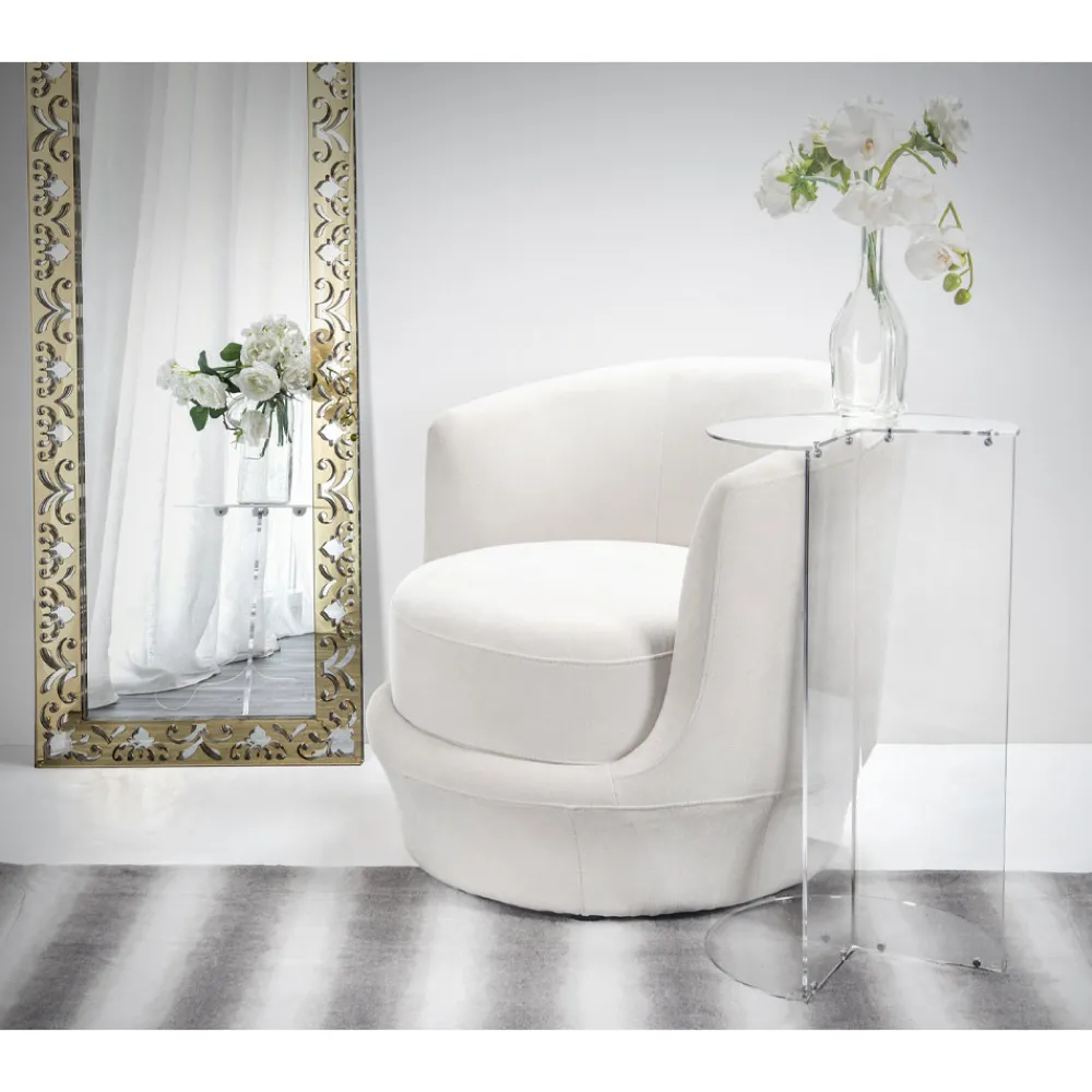 Viadurini Living Moderne Couchtische-Runder Couchtisch aus transparentem Plexiglas Made in Italy - Tabli