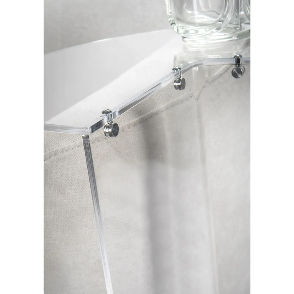 Viadurini Living Moderne Couchtische-Runder Couchtisch aus transparentem Plexiglas Made in Italy - Tabli