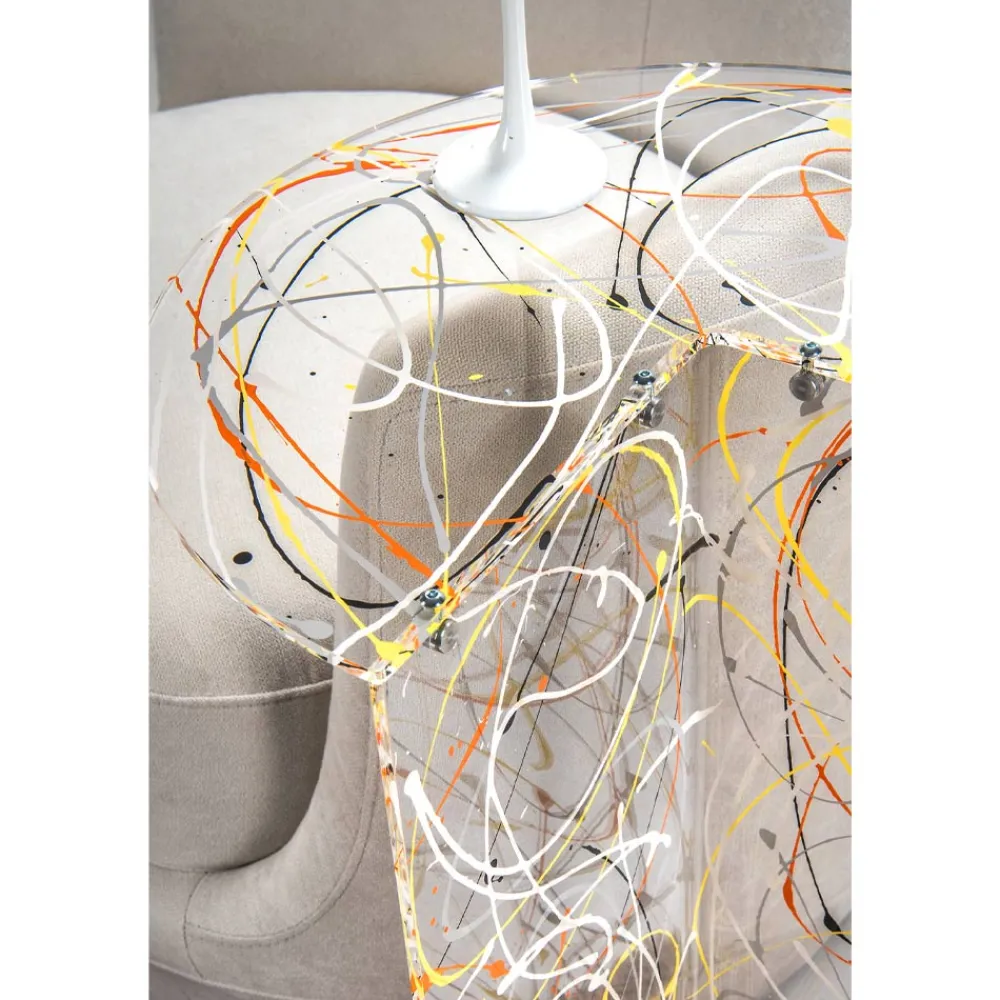 Viadurini Living Moderne Couchtische-Runder Couchtisch aus transparentem Plexiglas Made in Italy - Tabli