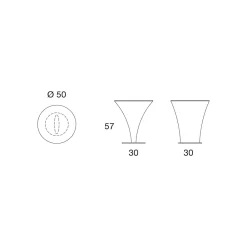 Viadurini Living Moderne Couchtische-Runder Couchtisch Bootsform aus Metall und geätztem Glas - Boarding