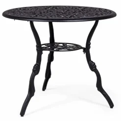 Viadurini in the Garden Garten Beistelltisch-Runder Couchtisch für den Außenbereich in mattem Anthrazit-Finish aus Aluminium - Sayra