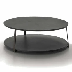 Viadurini Living Moderne Couchtische-Runder Couchtisch in Mdf mit Metallstruktur Made in Italy - Aloe