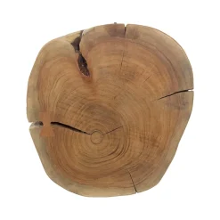 Viadurini Living Moderne Couchtische-Runder Couchtisch in Stamm aus Holz und Stahl Homemotion - Tancredi