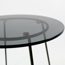 Viadurini Living Moderne Couchtische-Runder Couchtisch mit Glasplatte, hergestellt in Italien – Paini