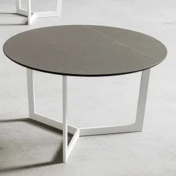 Viadurini Living Moderne Couchtische-Runder Couchtisch mit HPL-Platte Made in Italy - Mina