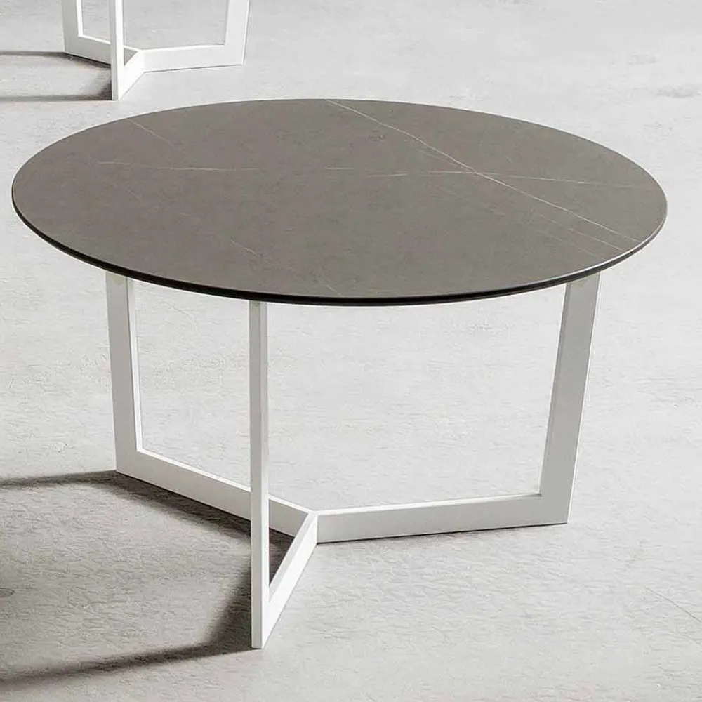 Viadurini Living Moderne Couchtische-Runder Couchtisch mit HPL-Platte Made in Italy - Mina