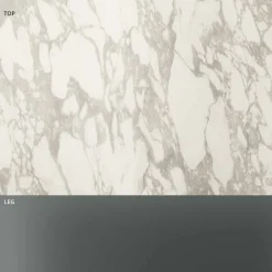 Viadurini Living Moderne Couchtische-Runder Couchtisch mit Keramikplatte und Rauchglasbeinen - Random