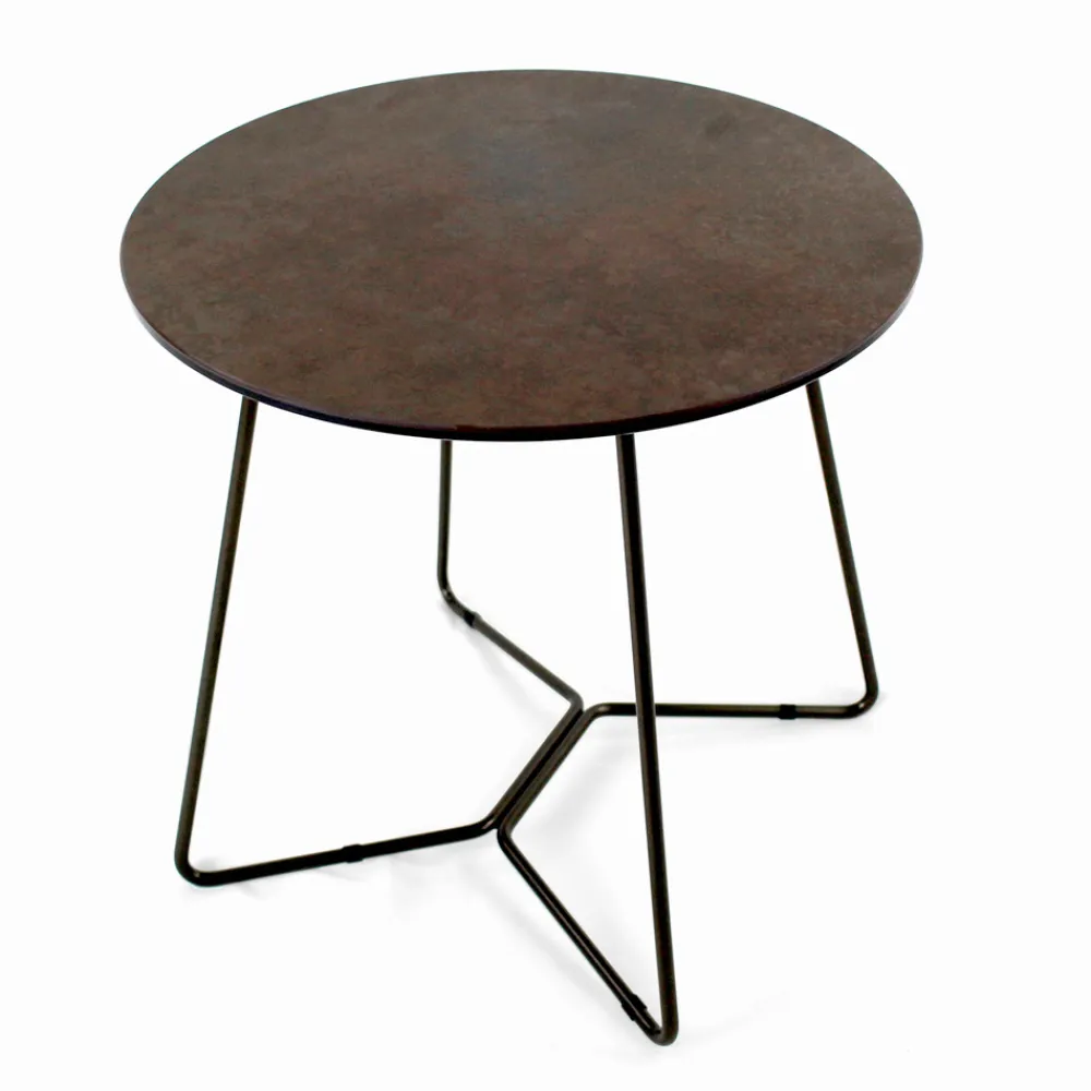 Viadurini Living Moderne Couchtische-Runder Couchtisch mit Platte aus Feinsteinzeug, hergestellt in Italien – Paini