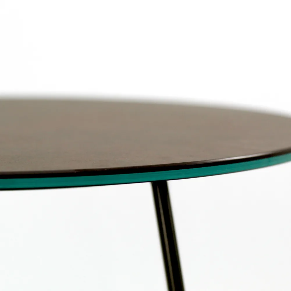 Viadurini Living Moderne Couchtische-Runder Couchtisch mit Platte aus Feinsteinzeug, hergestellt in Italien – Paini