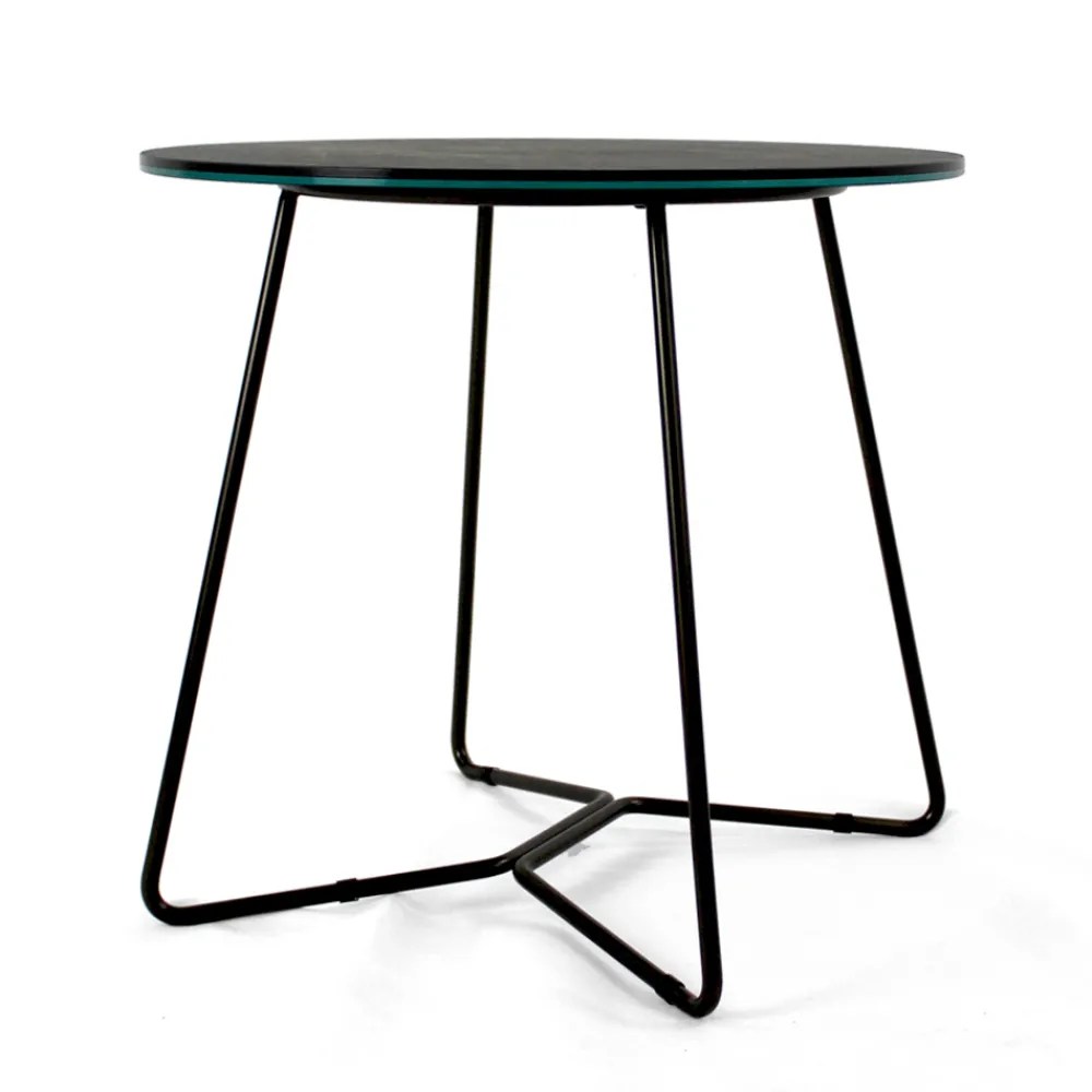 Viadurini Living Moderne Couchtische-Runder Couchtisch mit Platte aus Feinsteinzeug, hergestellt in Italien – Paini