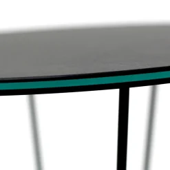 Viadurini Living Moderne Couchtische-Runder Couchtisch mit Stahlgestell und Steinzeugplatte, hergestellt in Italien – Alisea