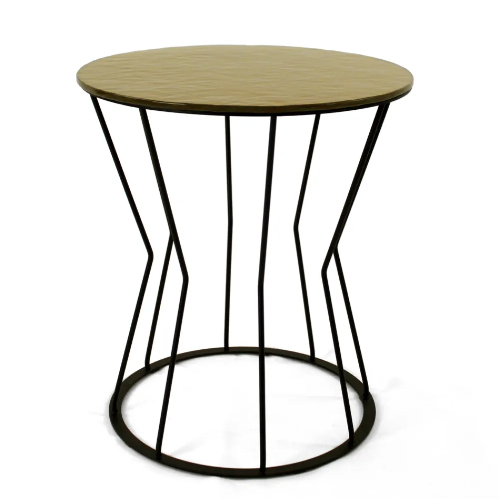 Viadurini Living Moderne Couchtische-Runder Couchtisch mit Stahlfuß und Glasplatte, hergestellt in Italien – Alisea