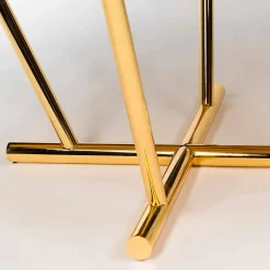 Viadurini Living Esstische Nach Mass|Esstische-Runder Couchtisch Ozzy mit Glasplatte und Intarsien, italienisches Design