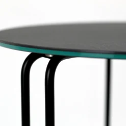 Viadurini Living Moderne Couchtische-Runder Couchtisch und Sockel aus Steinzeug mit 3 Halbmonden, hergestellt in Italien – Arepa