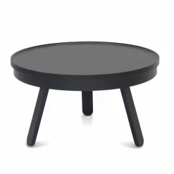 Viadurini Living Moderne Couchtische-Runder Design-Couchtisch aus Massivholz und Metall - Salerno