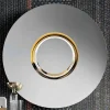 Viadurini Decor Wandspiegel-Runder Design-Wandspiegel aus goldenem Metall, Luxus Made in Italy - Merale
