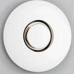 Viadurini Decor Wandspiegel-Runder Design-Wandspiegel aus goldenem Metall, Luxus Made in Italy - Merale