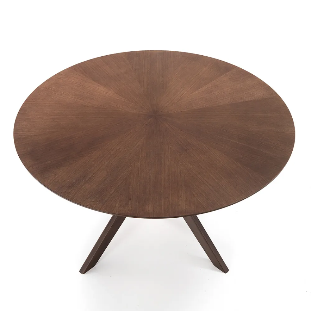 Viadurini Living Runde Tische-Runder Esstisch aus furniertem Mdf und Massivholz - Fulmine