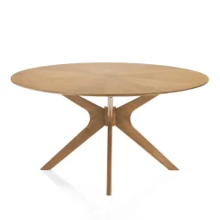 Viadurini Living Runde Tische-Runder Esstisch aus furniertem Mdf und Massivholz - Fulmine