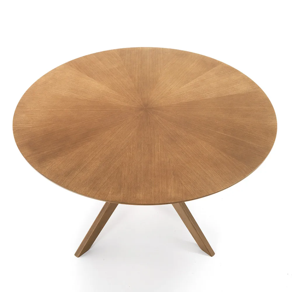 Viadurini Living Runde Tische-Runder Esstisch aus furniertem Mdf und Massivholz - Fulmine