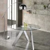 Viadurini Living Runde Tische-Runder Esstisch aus Glas in modernem Design Adamo
