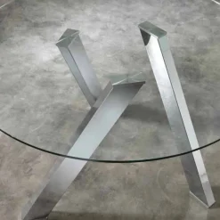 Viadurini Living Runde Tische-Runder Esstisch aus Glas in modernem Design Adamo