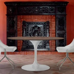 Viadurini Living Runde Tische-Runder Esstisch aus HPL-Laminat und Aluminium, hergestellt in Italien – Dollars