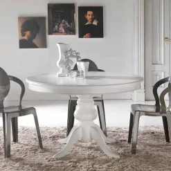 Viadurini Living Runde Tische-Runder Esstisch aus Massivholz Oliva