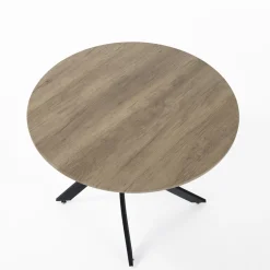 Viadurini Living Runde Tische-Runder Esstisch aus MDF und Stahl - Altavela