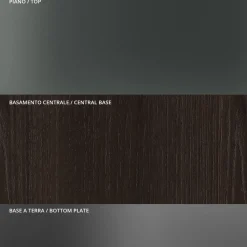 Viadurini Living Esstische Nach Mass|Runde Tische-Runder Esstisch aus Rauchglas mit Holzsockel Made in Italy - Rondo