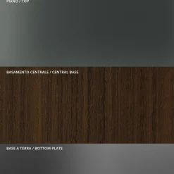 Viadurini Living Esstische Nach Mass|Runde Tische-Runder Esstisch aus Rauchglas mit Holzsockel Made in Italy - Rondo