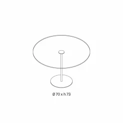 Viadurini Living Esstische Nach Mass|Runde Tische-Runder Esstisch mit extraleichter Glasplatte Made in Italy - Dolce