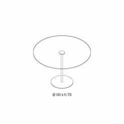 Viadurini Living Esstische Nach Mass|Runde Tische-Runder Esstisch mit extraleichter Glasplatte Made in Italy - Dolce