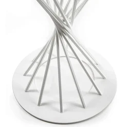 Viadurini Living Runde Tische-Runder Esstisch mit laminierter Holzplatte und Stahlsockel - Mileto