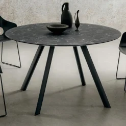 Viadurini Living Runde Tische-Runder Esstisch mit laminierter HPL-Platte Made in Italy - Lingotto