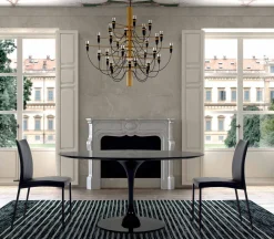 Viadurini Living Esstische-Runder Esstisch mit Laminatplatte, hergestellt in Italien – Dollars