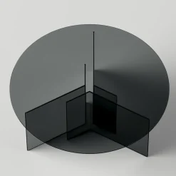 Viadurini Living Esstische Nach Mass|Esstische-Runder Esstisch mit Sockel und Glasplatte Made in Italy - Charles