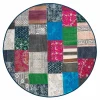 Viadurini Living Teppiche-Runder Ethno-Teppich aus farbigem Baumwollstoff - Faser