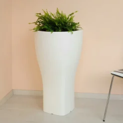 Viadurini in the Garden Gartenideen-Runder farbiger Gartentopf aus Polyethylen Made in Italy - Tremont