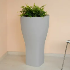 Viadurini in the Garden Gartenideen-Runder farbiger Gartentopf aus Polyethylen Made in Italy - Tremont