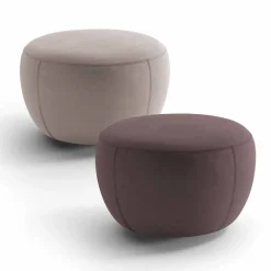 Viadurini Living Sitzsäcke|Sitzsäcke-Runder Fußhocker mit Stoffbezug Made in Italy - Gigno