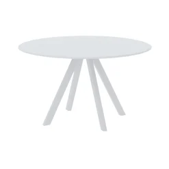 Viadurini in the Garden Gartentische Fest-Runder Gartentisch aus verzinktem Stahl Made in Italy - Brienne