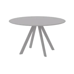 Viadurini in the Garden Gartentische Fest-Runder Gartentisch aus verzinktem Stahl Made in Italy - Brienne